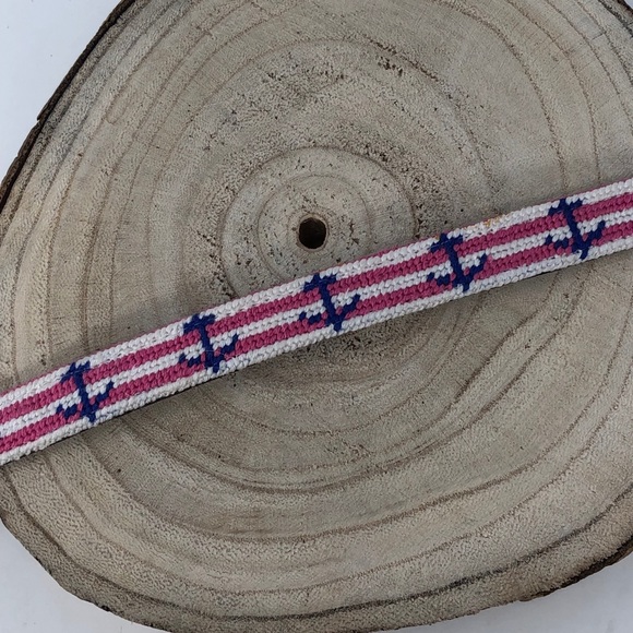 Striped Anchor Needlepoint Strap - Picture 3 of 6